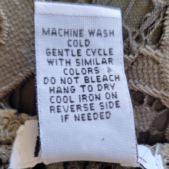 SCALLOPED LACE BRALETTE DRESS - OLIVE - Size XS - Picture 8 of 11